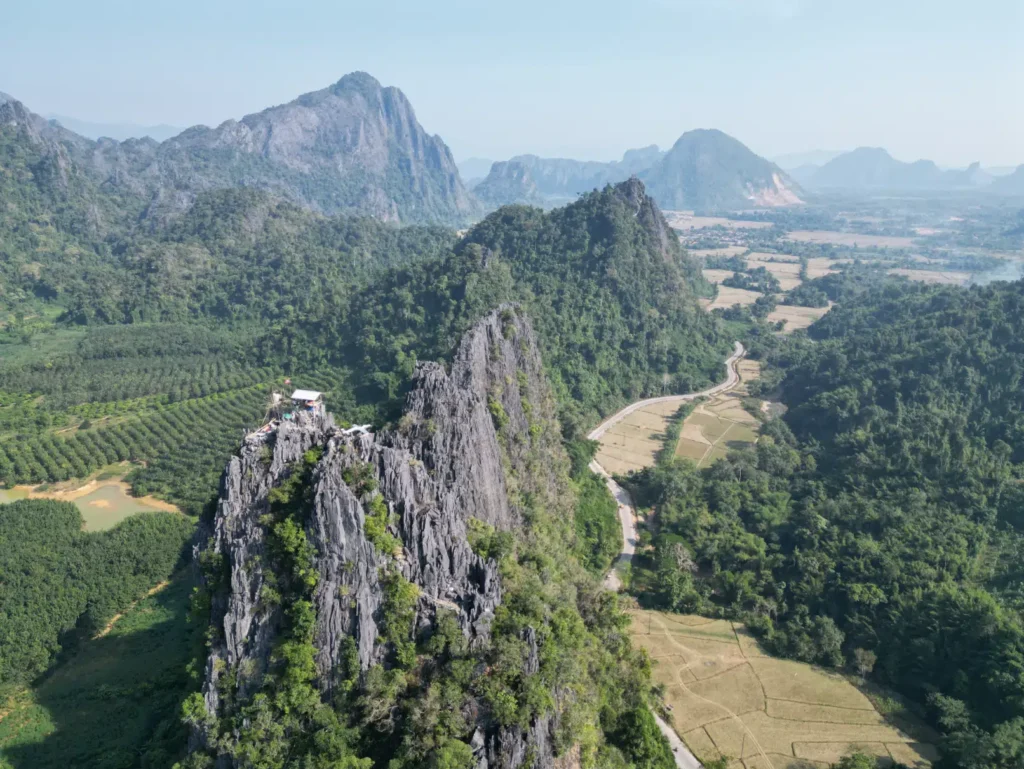 Karstlandschaft in Laos