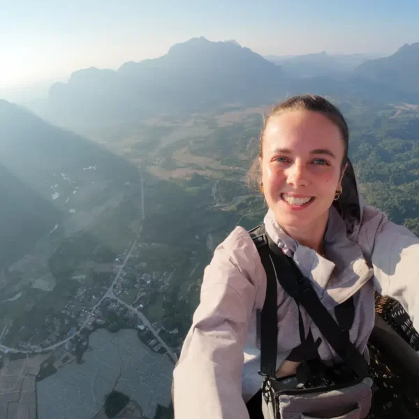 Ballonflug in Laos